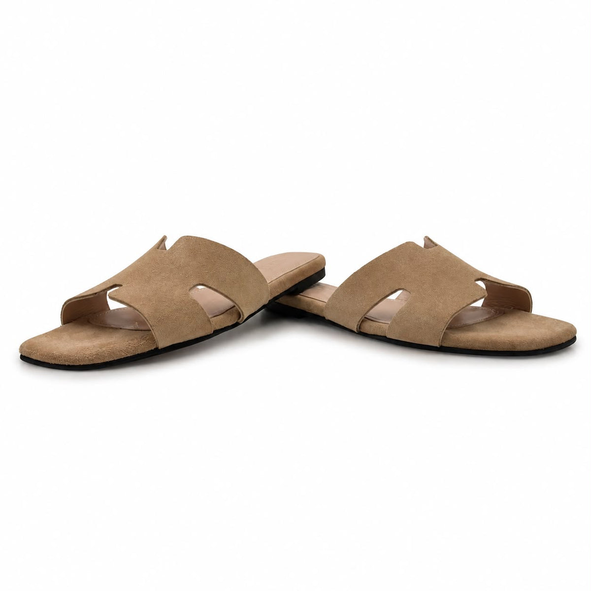 Hélène : Sandales Femme - Daim Beige